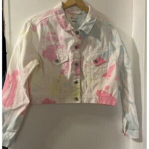 No Boundaries Women’s Tie Dye Jacket Size Large Junior 11-13 Short Length